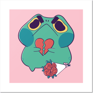 Broken Heart Frog Posters and Art